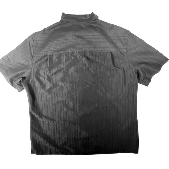 Island Shores Black Button Down Shirt Men’s Large Casual Vacation Summer - Picture 3 of 8